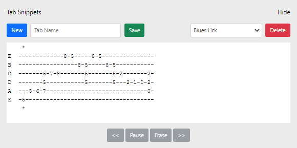 Create your own guitar tab for 4 to 10 strings with Best Guitar Scales